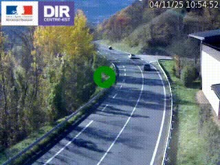 Caméra trafic sur la N90 à Bourg-Saint-Maurice, en provenance d'Aoste et en direction d'Albertville