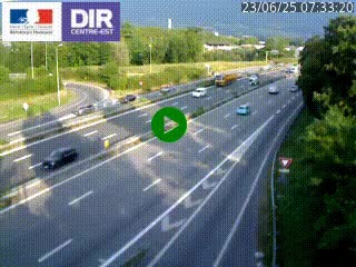 Caméra routière à hauteur de la sortie 15 Chambéry-centre au PK 4,103 en direction d'Albertville