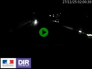 Caméra autoroute sur A6 - Valvert, près de Lyon, en direction de Paris, à hauteur de la sortie 36 Porte du Valvert