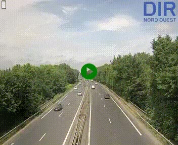 Webcam sur le périphérique de Caen (N814) à l'est de la ville, à Mondeville hauteur de la sortie 2, Presqu'île-Rives de l'Orne, au bout de l'autoroute A13