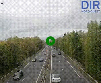 Webcam sur le périphérique de Caen (N814) à l'est de la ville, à Mondeville hauteur de la sortie 2, Presqu'île-Rives de l'Orne, au bout de l'autoroute A13