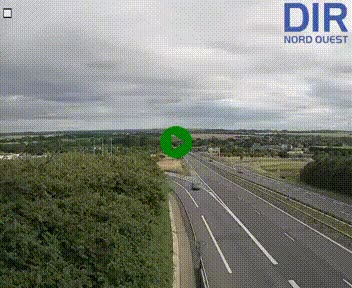 Webcam au début de l'A84 sur le périphérique Ouest de Caen (N814) à hauteur de la sortie 9, Porte de Bretagne