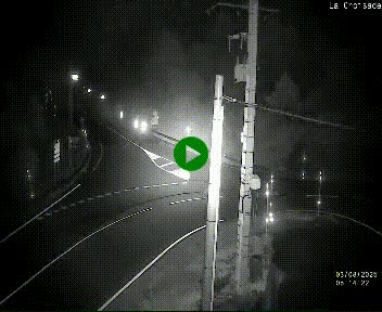 Webcam au carrefour de la croisade, à la jonction entre la N22 et la N320, avant le poste de douane franco-andorrane. Webcam à 1790 mètres d'altitude