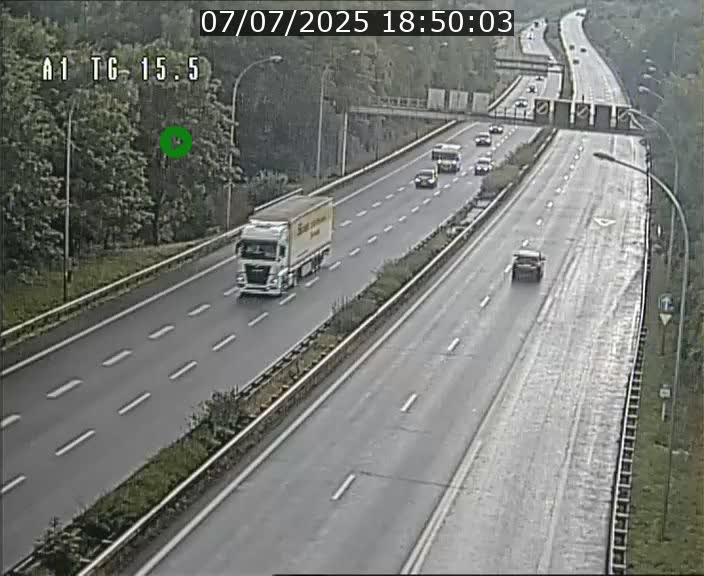 Traffic live webcam Luxembourg Munsbach - A1 direction Luxembourg - BK 15.5