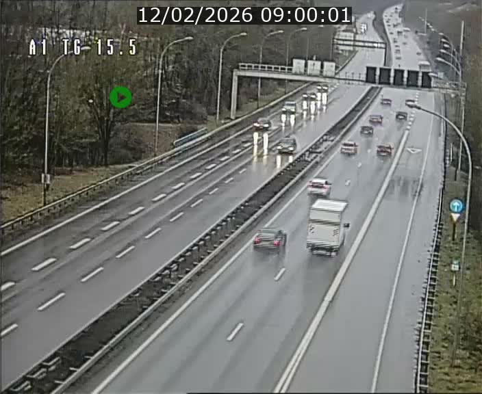 Traffic live webcam Luxembourg Munsbach - A1 direction Luxembourg - BK 15.5