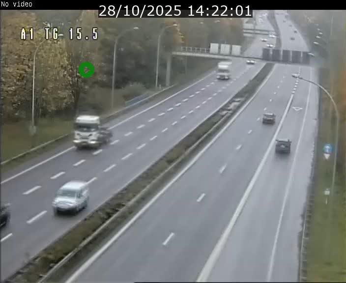 Traffic live webcam Luxembourg Munsbach - A1 direction Luxembourg - BK 15.5