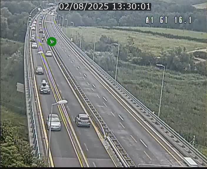 Traffic live webcam Luxembourg Niederanven - A1 direction Allemagne - BK 16.1