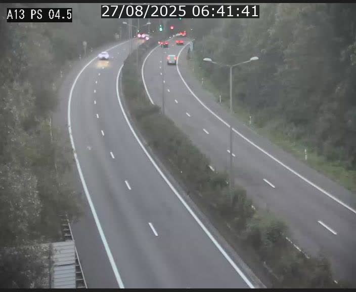 Traffic live webcam Luxembourg Differdange - A13 direction Esch-sur-Alzette - BK 4.5