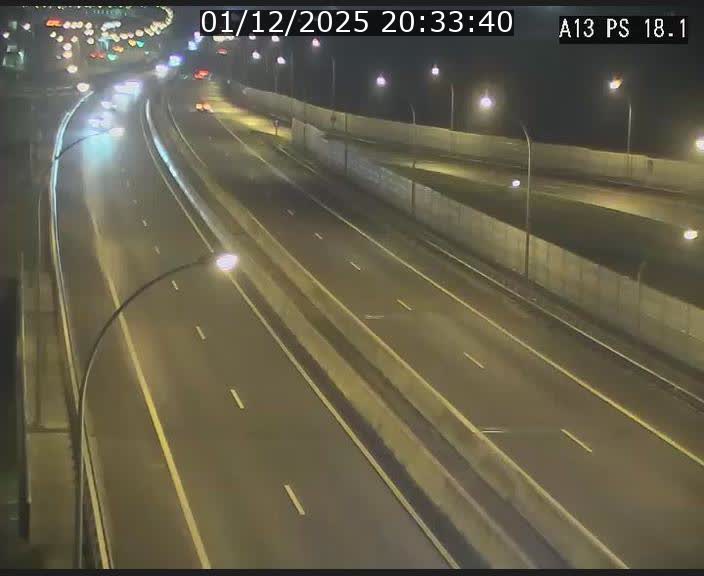 Traffic live webcam Luxembourg Dudelange - A13 direction Croix de Bettembourg - BK 18.1