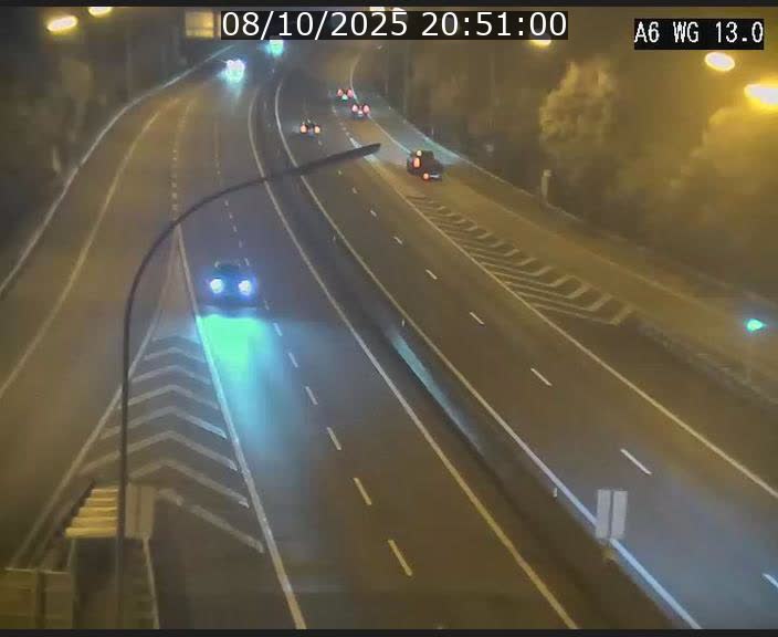 Traffic live webcam Luxembourg Mamer - A6 - BK 13 - direction Luxembourg/France/Allemagne