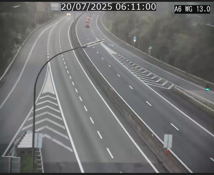 Traffic live webcam Luxembourg Mamer - A6 - BK 13 - direction Luxembourg/France/Allemagne