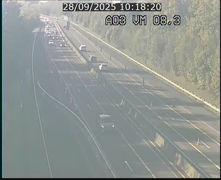 Traffic live webcam Luxembourg Bettembourg - A3 - BK 8.3 - direction France