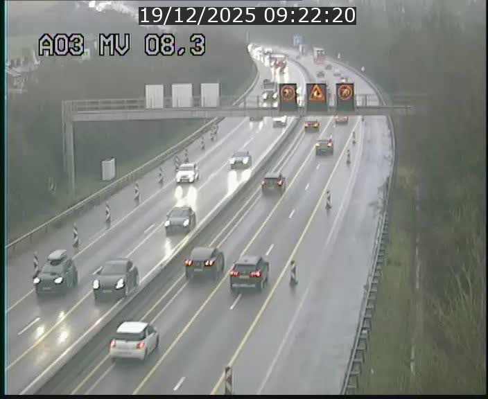 Webcam Autoroute après la Croix de Bettembourg en direction de Luxembourg sur l'A3