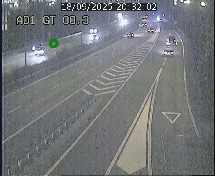 Traffic live webcam Luxembourg Croix de Gasperich - A1 direction Kirchberg - BK 0.3