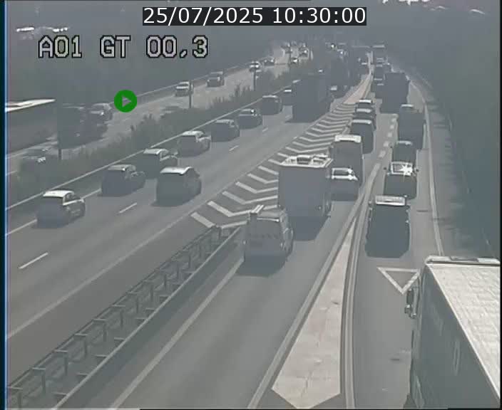 Traffic live webcam Luxembourg Croix de Gasperich - A1 direction Kirchberg - BK 0.3