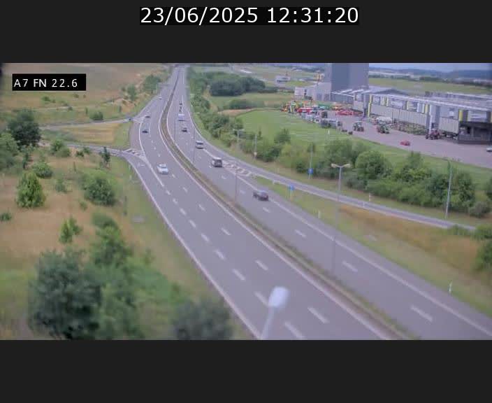 Caméra trafic Luxembourg - A7, Colmar-berg direction Mersch