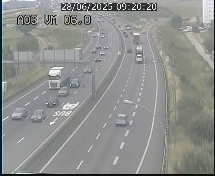 Traffic live webcam Luxembourg Aire de Berchem - A3 - BK 6 - direction France