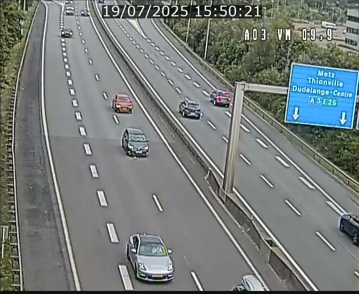 Webcam Autoroute à la Croix de Bettembourg - A3 - BK 9.9 - direction France