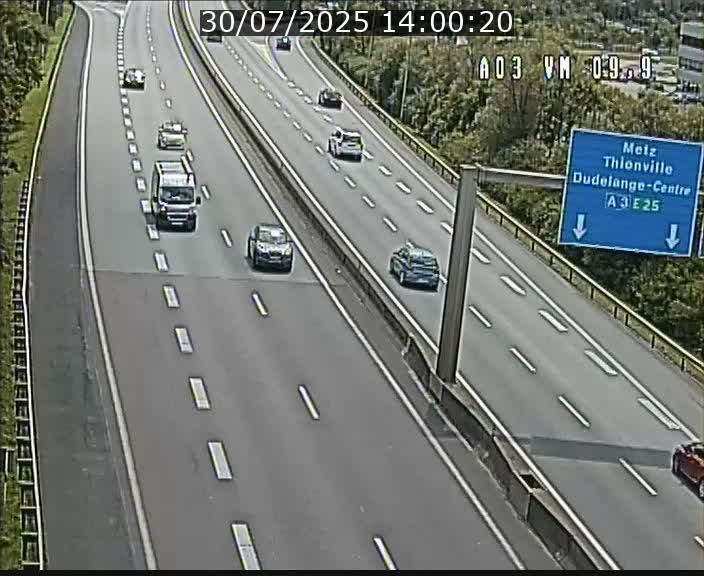 Webcam Autoroute à la Croix de Bettembourg - A3 - BK 9.9 - direction France