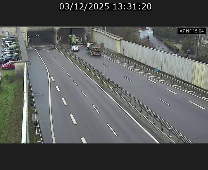 Caméra trafic Luxembourg - A7, Tunnel Mersch, entrée sud, direction Ettelbruck