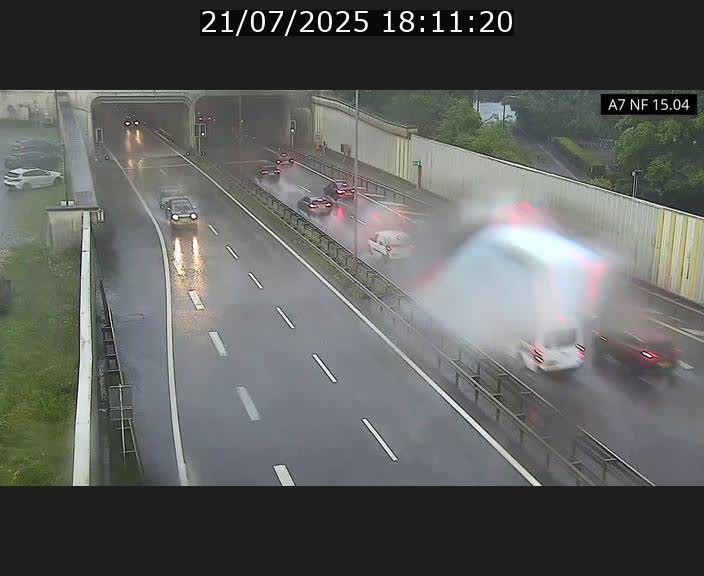 Caméra trafic Luxembourg - A7, Tunnel Mersch, entrée sud, direction Ettelbruck