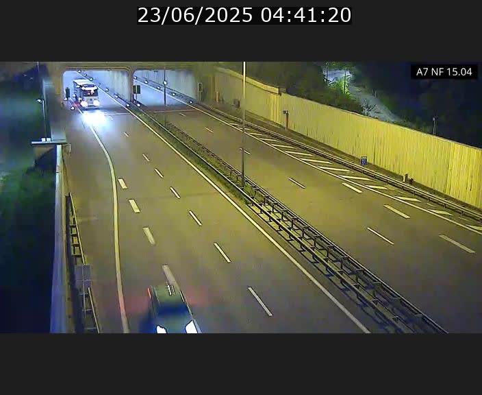 Caméra trafic Luxembourg - A7, Tunnel Mersch, entrée sud, direction Ettelbruck