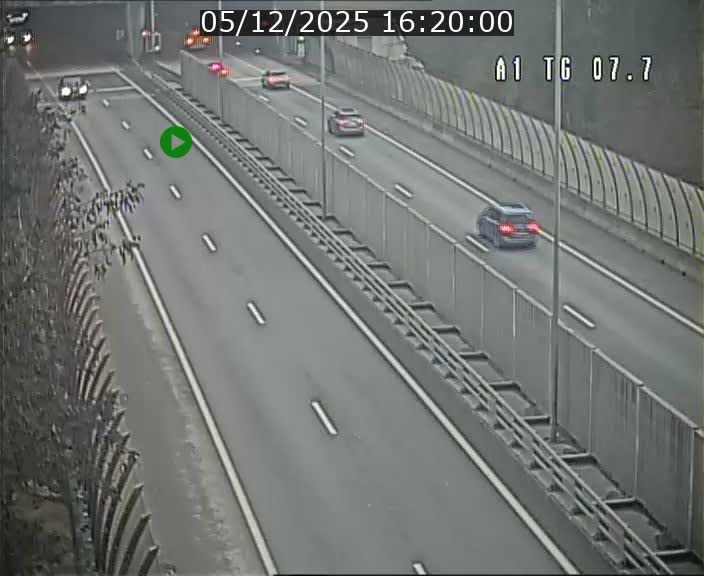 Traffic live webcam Luxembourg Kirchberg - A1 direction Luxembourg-ville - BK 7.7