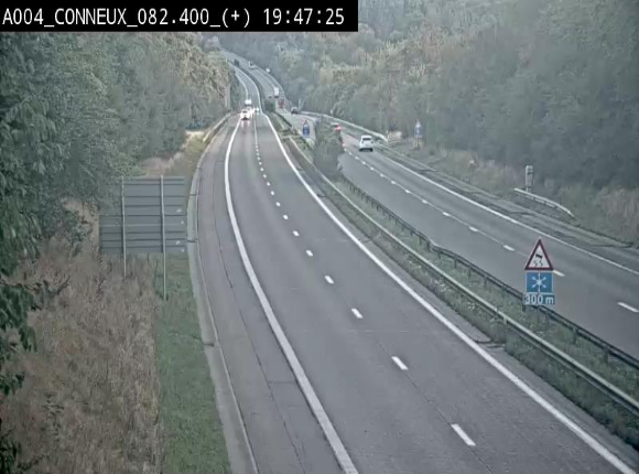 Webcam à hauteur de Conneux sur l'E411 en direction du sud de la Belgique