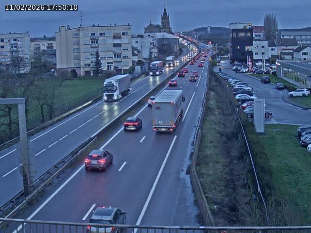 Caméra autoroute France - A31, Thionville direction Metz