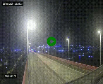 Webcam autoroute sur le périphérique de Bordeaux (A630) au nord de la ville. Caméra située sur le Pont d'Aquitaine.
