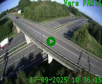 Clone of Caméra routière sur l'autoroute A20 au nord de Limoges, à la jonction avec la N520. Vue orientée vers Paris
