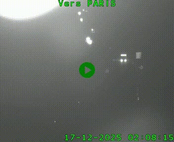 Caméra routière sur l'autoroute A20 à Bessines-sur-Gartempe. Vue orientée vers Paris