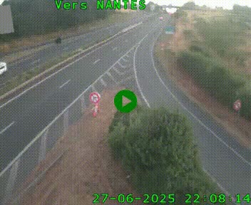 Webcam N147 au nord de Poitiers et à la jonction avec la A10