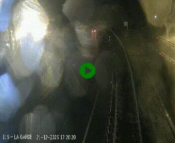 Caméra autoroute A75 à hauteur du col du rocher blanc en direction de Montpellier