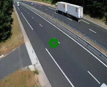 Caméra autoroute A75 à hauteur du col des Issartets en direction de Montpellier