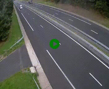 Caméra autoroute A75 à hauteur du col des Issartets en direction de Montpellier