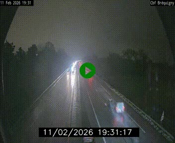 Webcam sur le périphérique de Rennes (N136) à hauteur du quartier Bréquigny, au sud de la ville
