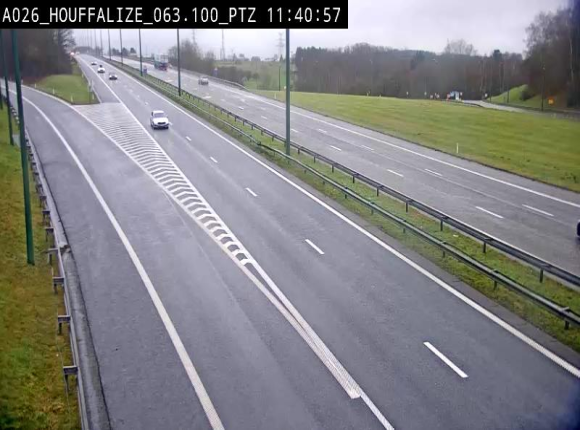 Caméra autoroute Belgique - Houffalize, E25 direction Liège