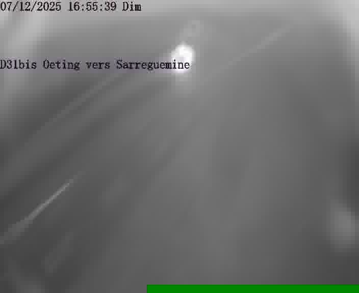 Webcam installée le long de D31bis (France) à Oeting, pointée vers Sarreguemines, utile pour suivre précisément les conditions de trafic.