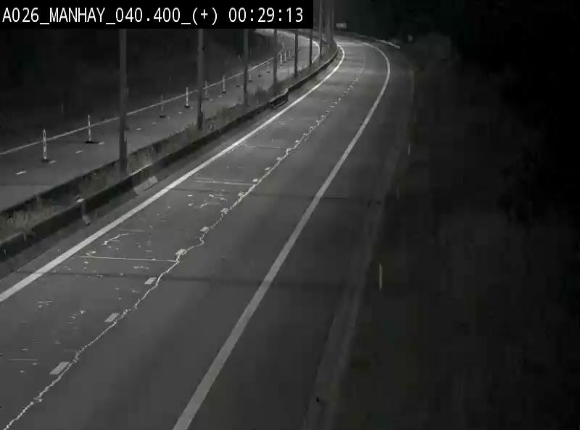 Webcam autoroute A26/E25 à hauteur de Manhay, avant la jonction avec la N651 en direction de Luxembourg - BK 40.4