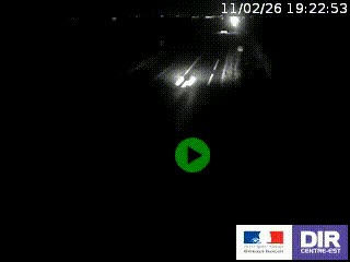 Webcam routière sur la RN7 à hauteur de Toulon-sur-Allier, entre Moulins et Vichy