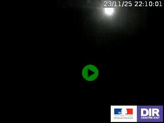 Webcam routière sur la RN7 à hauteur de Toulon-sur-Allier, entre Moulins et Vichy