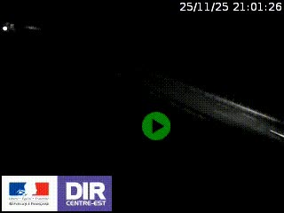 Webcam au niveau du col de Bois Clair à hauteur de Cluny sur la N79. Vue orientée vers Mâcon