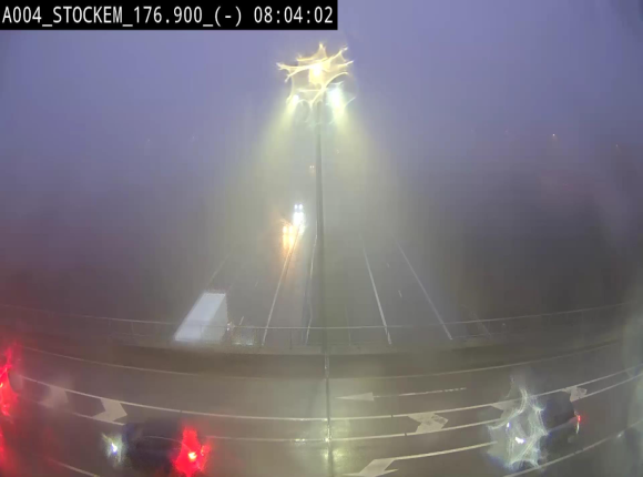 Webcam à hauteur de la sortie 30 Fouches - Stockem sur l'E411, menant sur la N83. Vue orientée vers Namur