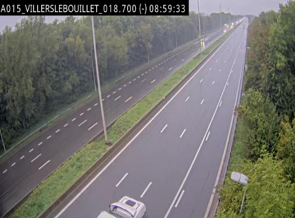Webcam autoroute Belgique - Villers-le-Bouillet - E42 direction Liège - BK 18.7