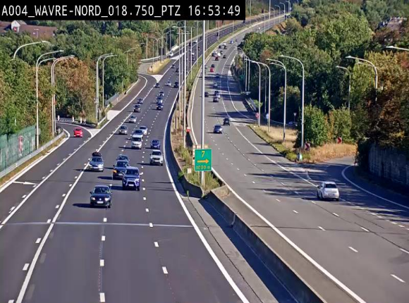 Webcam traffic E411(A4) - BK 18.7 - Bierges (Wavre Nord)