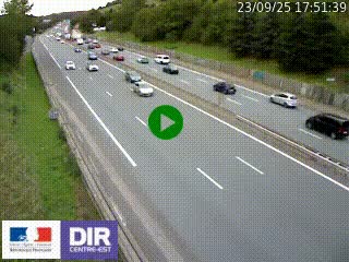 Webcam routière à Saint-Etienne-Terrenoire sur la RN88 avant la jonction entre l'A72 et le Boulevard Périphérique de Saint-Etienne