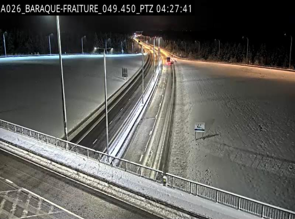 Webcam à la Baraque de Fraiture à la jonction entre l'E25 et la N89 à hauteur de Vielsalm