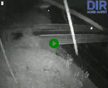 Webcam sur A84 à hauteur de Pont-Farcy, au niveau du pont autoroutier sur la Vire, au sud de Saint-Lô