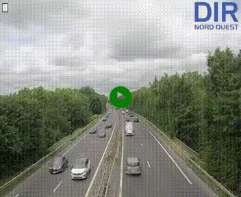 Webcam sur le périphérique de Caen (N814) à l'est de la ville, à Mondeville hauteur de la sortie 2, Presqu'île-Rives de l'Orne, au bout de l'autoroute A13